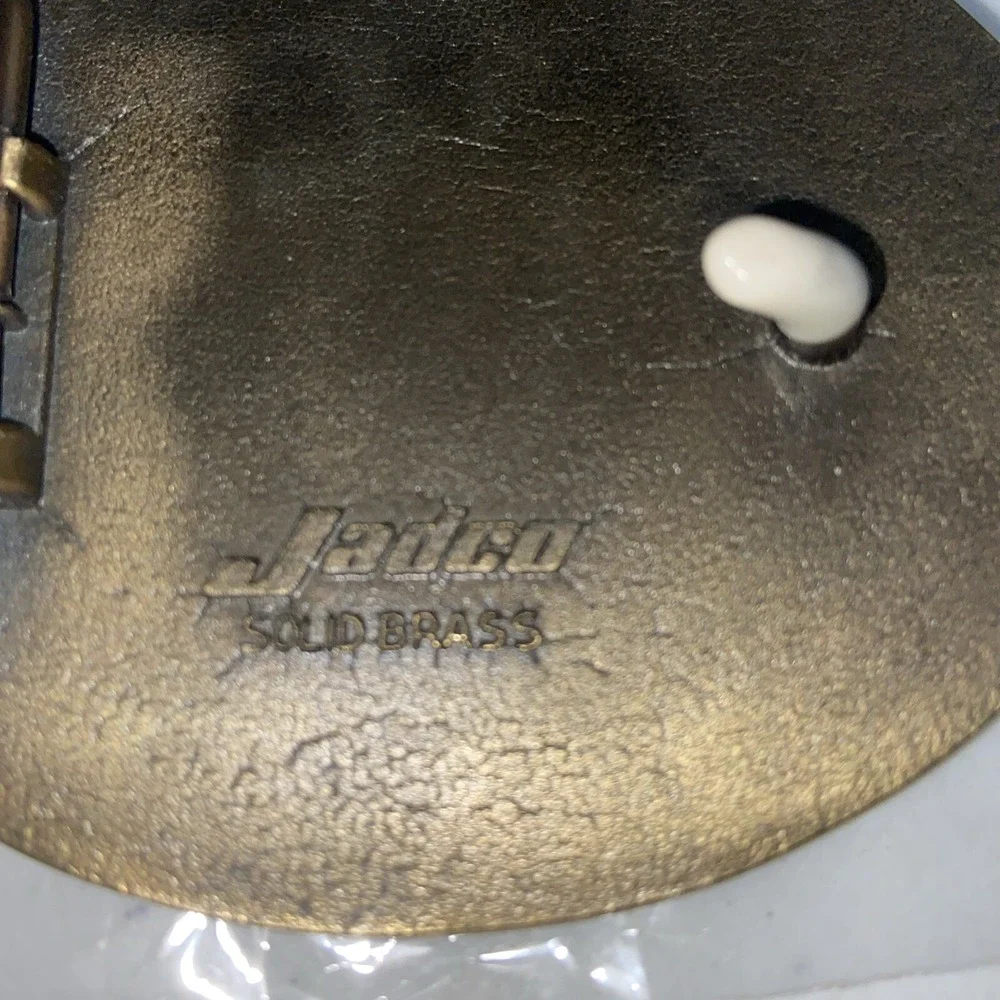 NRA Life Member Right To Bear Arms Belt Buckle‎ Solid Brass Jadco Hunting Guns